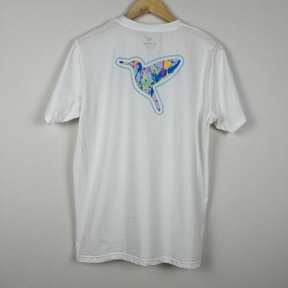Birddogs Crew Neck T-Shirt Lightweight Paint Splatter Graphic Bird Men's Large - Picture 6 of 6
